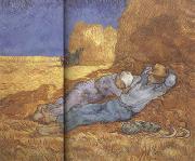 Vincent Van Gogh Noon:Rest from Work (nn04) oil painting reproduction
